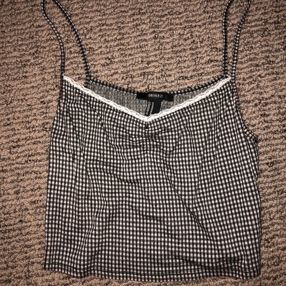 Forever 21 gingham tank